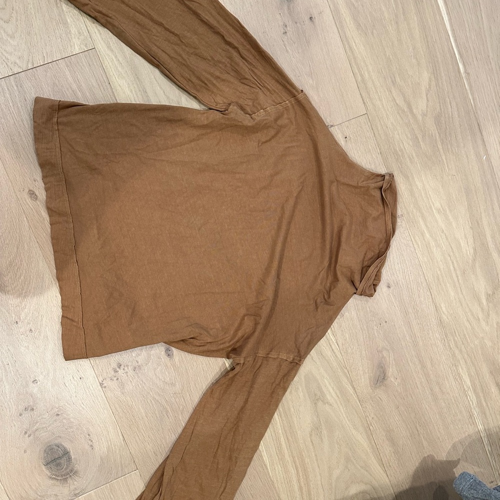Brown Long Sleeve Top